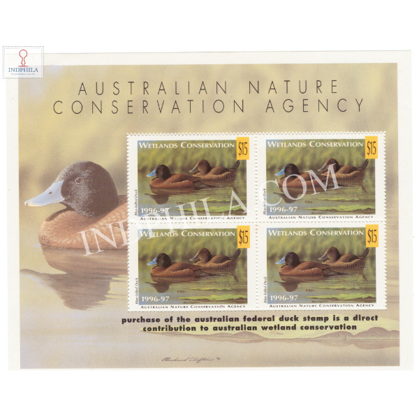 Ducks Australian Nature Conservation Agency MNH Miniature Sheet