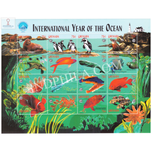 International Year of the Ocean Grenada MNH Miniature Sheet