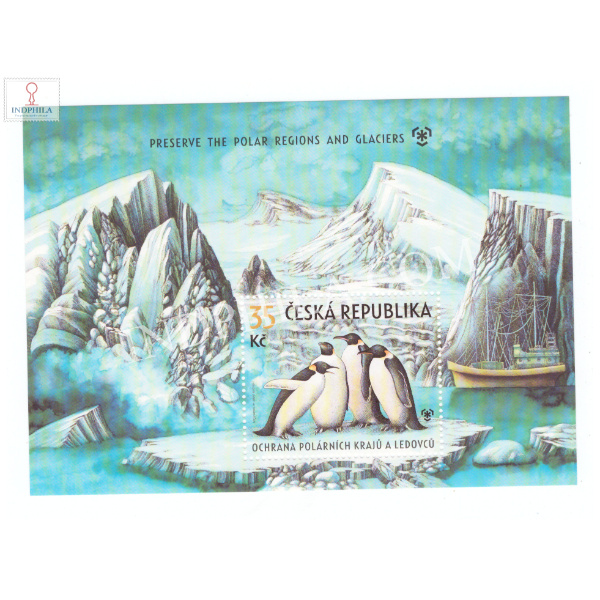 Preserve the Polar Regions and Glaciers Ceska Republika MNH Miniature Sheet
