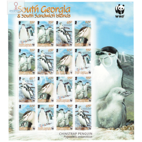 WWF Chinstrap Penguin South Georgia and South Sandwich Islands MNH Sheet