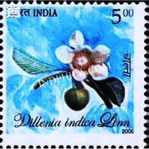 India 2005 Flora and Fauna of North East India Dilleniaindica Linn Mnh Single Stamp