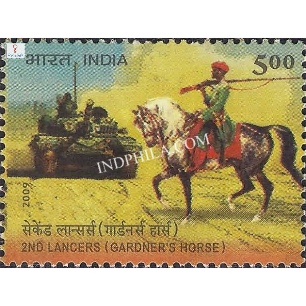 India 2009 2nd Lancers Gardners Horse Mnh Single Stamp