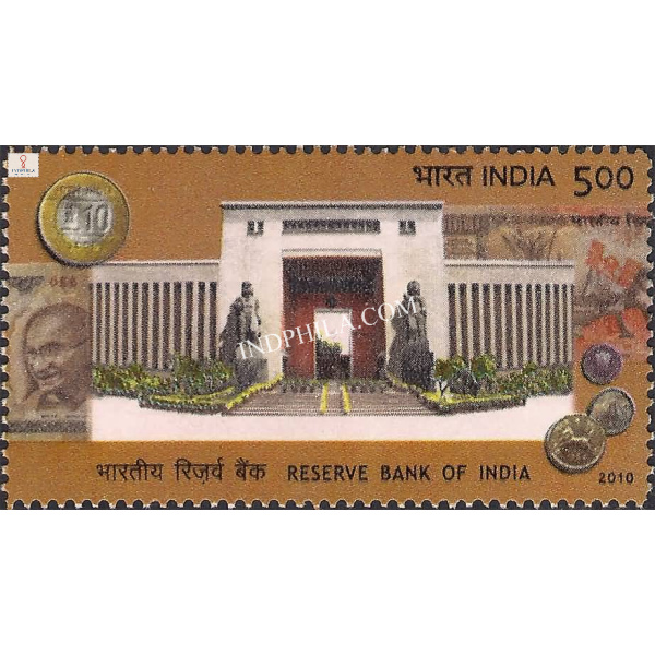 India 2010 Reserve Bank of India Mnh Single Stamp