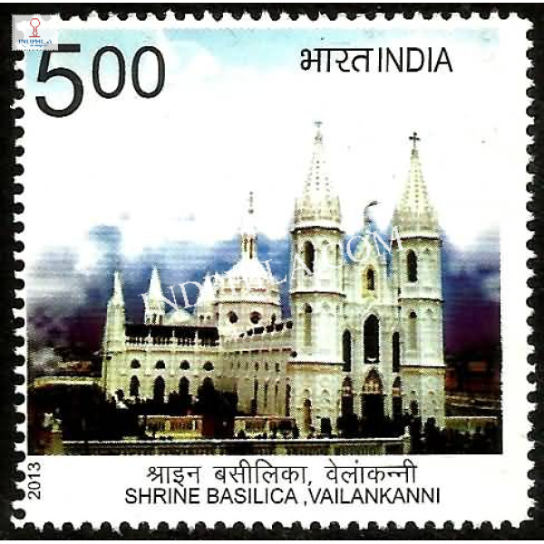 India 2013 Shrine Basilica Vailankanni Mnh Single Stamp
