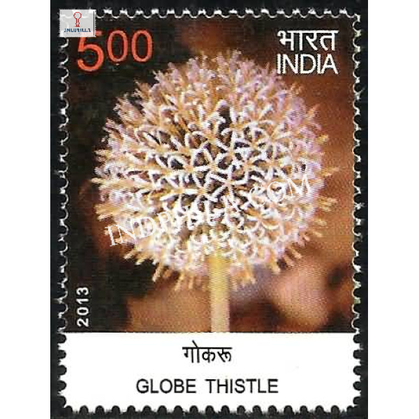 India 2013 Wild Flowers Globe Thistle Mnh Single Stamp