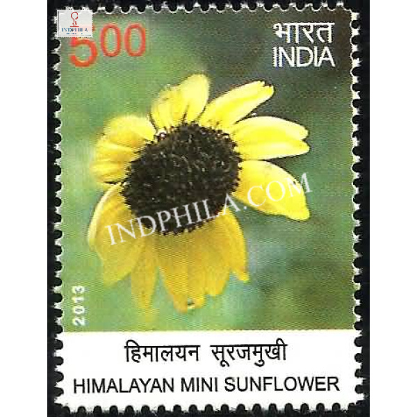 India 2013 Wild Flowers Himalayan Mini Sunflower Mnh Single Stamp