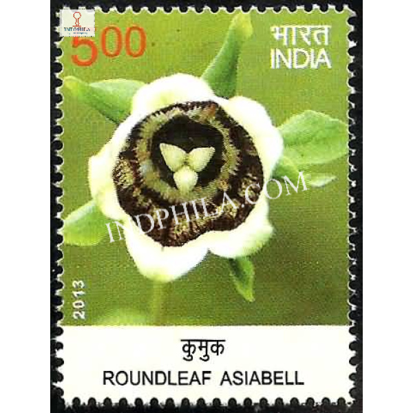 India 2013 Wild Flowers Roundleaf Asiabell Mnh Single Stamp