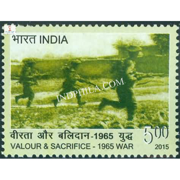 India 2015 Valour and Sacrifice 1965 War Infantry Mnh Single Stamp