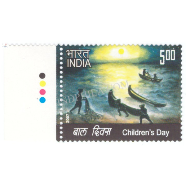 India 2007 ChildrenS Day S2 Mnh Single Traffic Light Stamp