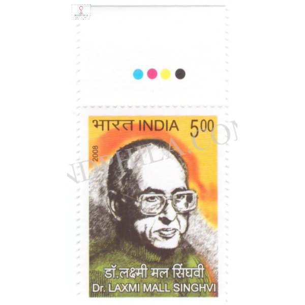 India 2008 Dr Laxmi Mall Singhvi Mnh Single Traffic Light Stamp
