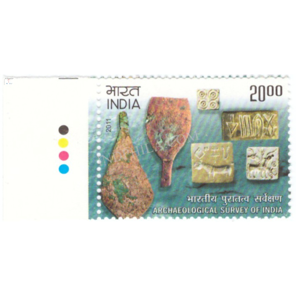 India 2011 Archaeological Survey of India Ancient Seals Mnh Single Traffic Light Stamp