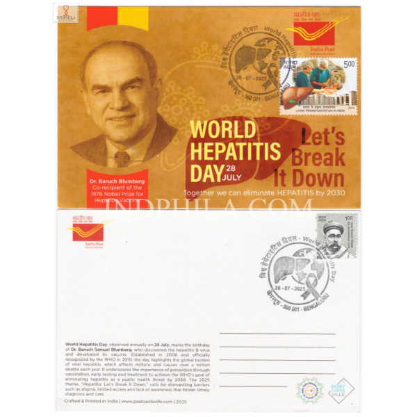 Cancelled Picture Postcard of World Hepatitis Day 2025