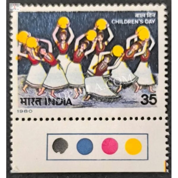India 1980 National Childrens Day Mnh Single Traffic Light Stamp