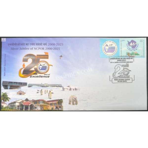 Special Cover of Silver Jubilee of NCPOR 200-2025  was released on 5th April 2025 Sada